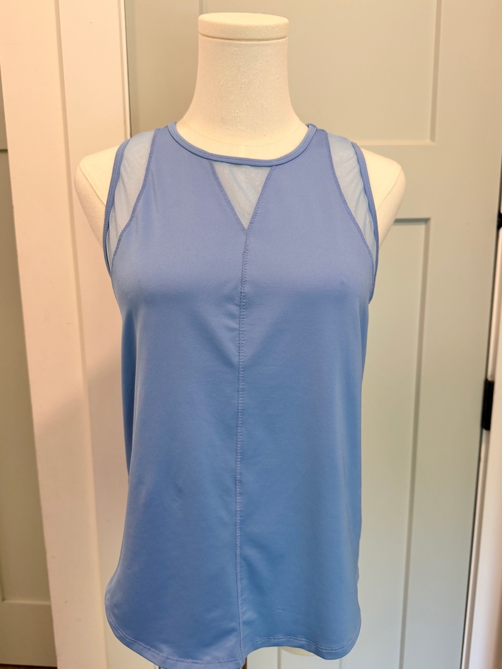 Lucky in Love Mesh Tank Small Athletic Tennis Gym